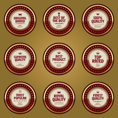 Kalite rozetleri kümesi