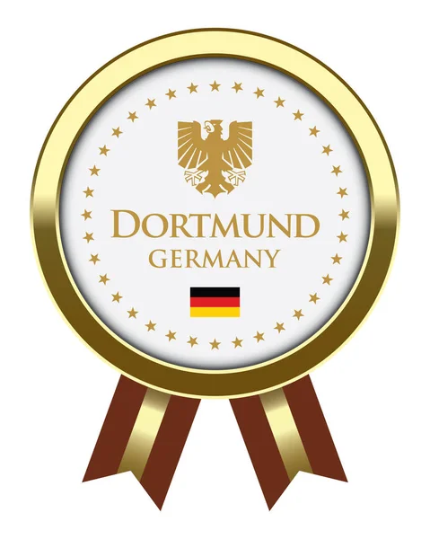 Distintivo de Dortmund Alemanha — Vetor de Stock