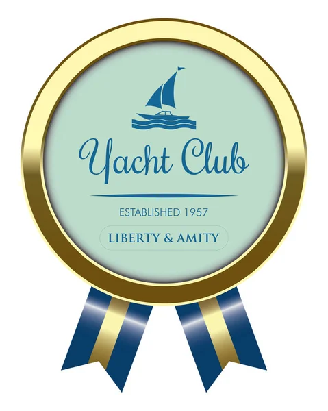 Badge Yacht Club — Image vectorielle