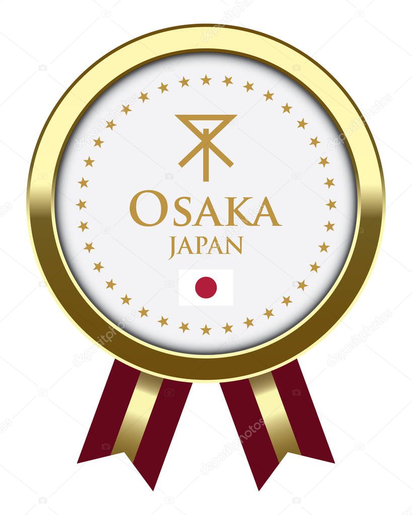 Osaka Japan Badge