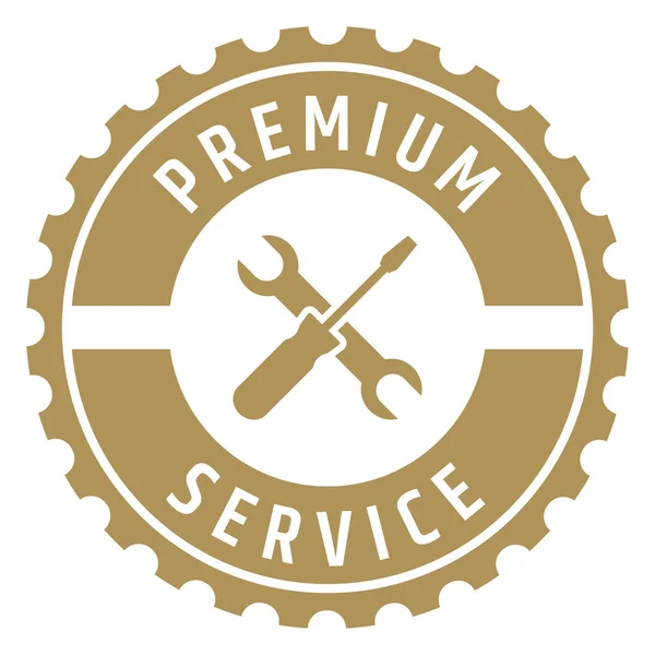 Sello Goma Servicio Premium — Vector de stock