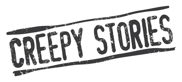 Histórias Assustadoras Black Stamp — Vetor de Stock