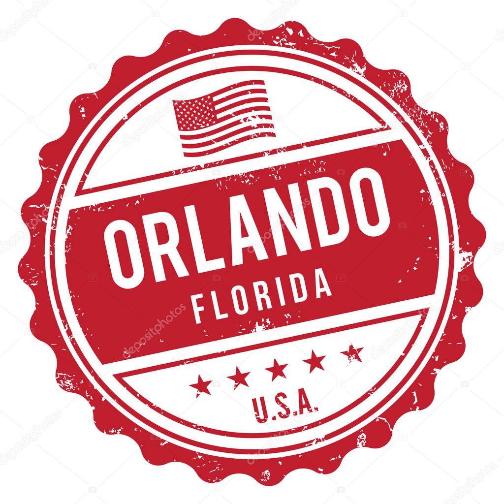 Orlando Florida Rubber Stamp