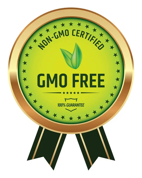 Badge Sans Ogm Non Gmo — Image vectorielle