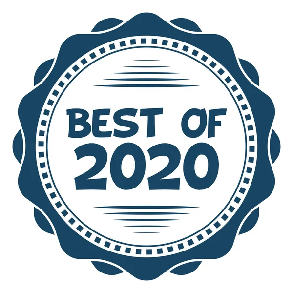 Лучшее 2020 Года Векторная Марка — стоковый вектор