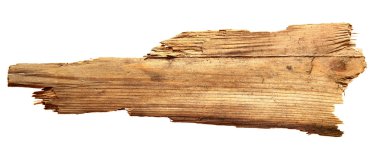 Beyaz arkaplanda izole edilmiş eski tahta tahtalar.