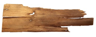 Beyaz arkaplanda izole edilmiş eski tahta tahtalar.