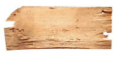 Beyaz arkaplanda izole edilmiş eski tahta tahtalar.