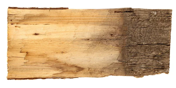 Oude houten planken geïsoleerd op witte achtergrond. — Stockfoto