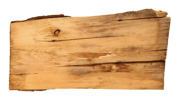 Beyaz arkaplanda izole edilmiş eski tahta tahtalar. — Stok fotoğraf
