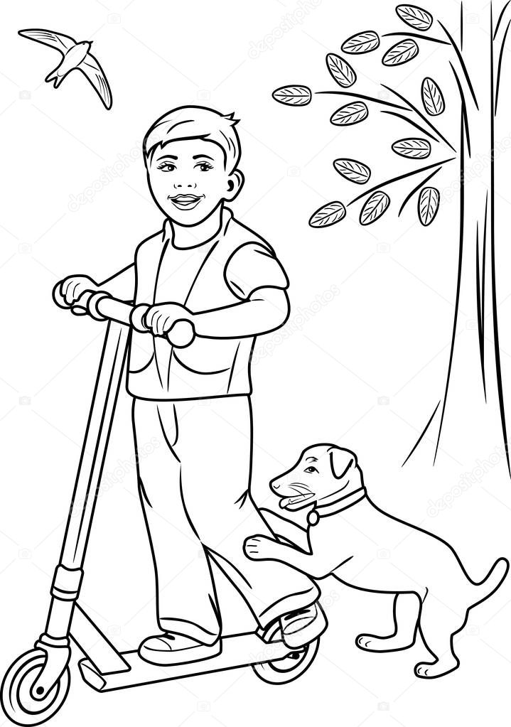 kinderroller malvorlage Coloring and Malvorlagan