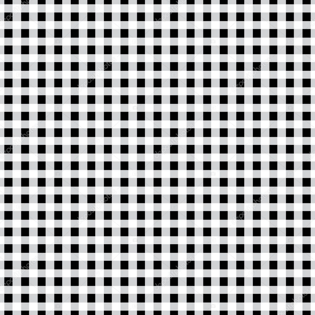Seamless checkered black and white pattern