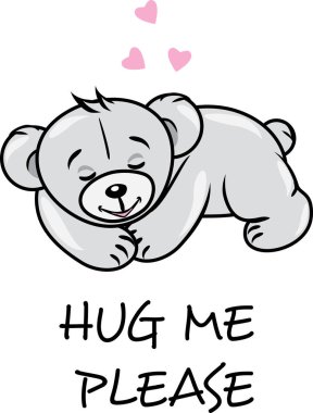 Uyuyan sevimli ayıcık