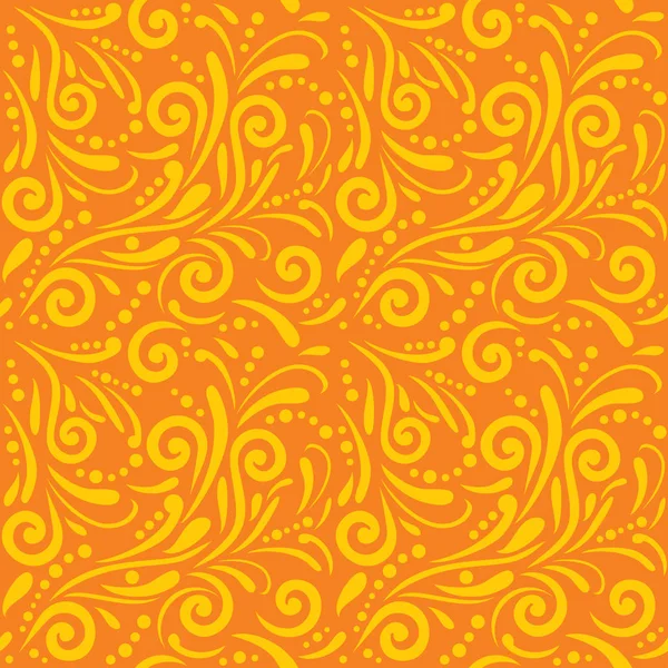Ljusa Orange Sömlös Dekorativa Mönster För Design — Stock vektor