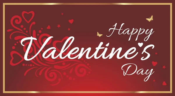 Etiqueta Brillante Para Feliz Día San Valentín — Vector de stock