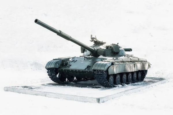 Tank swept snow. — Stock Photo, Image