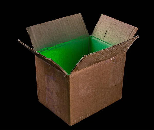 Leuchtend offene Schachtel. — Stockfoto