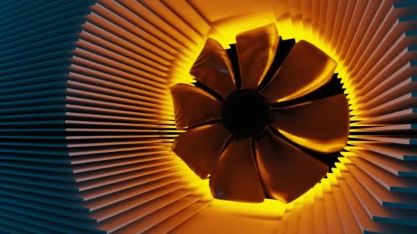 A fan among the radiator plates. — Stock Footage A fan among the radiator plates. Stock Video
