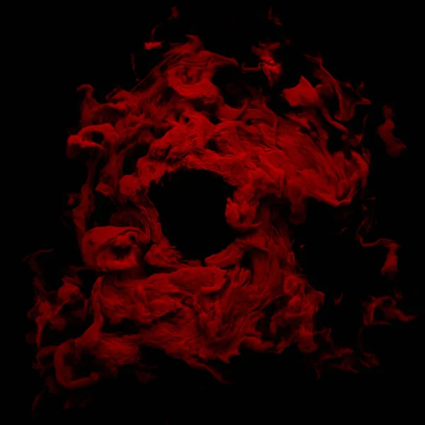 Röd blodig rök. — Stockfoto