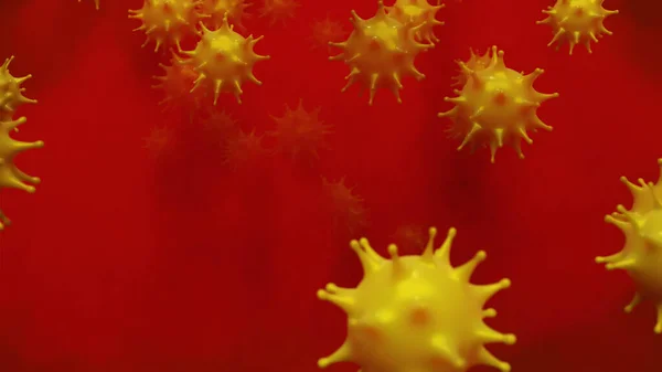 Bloed Met Virale Cellen Bloedbaan — Stockfoto