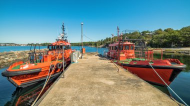 Karlshamn'ın deniz Bay pilot bot
