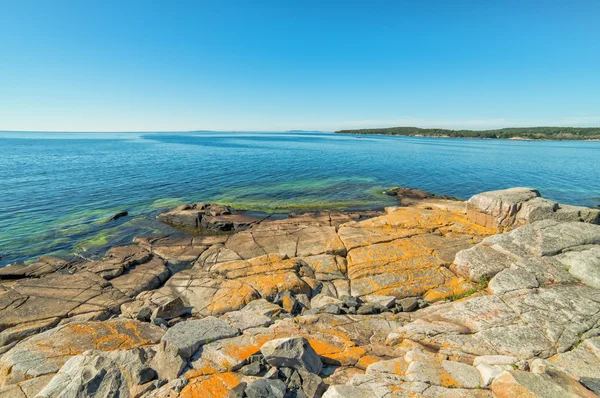 Verão sueco paisagem costa do mar — Fotografia de Stock
