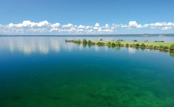 Schöner Sommerlicher Blick Über Den Vattersee — Stockfoto