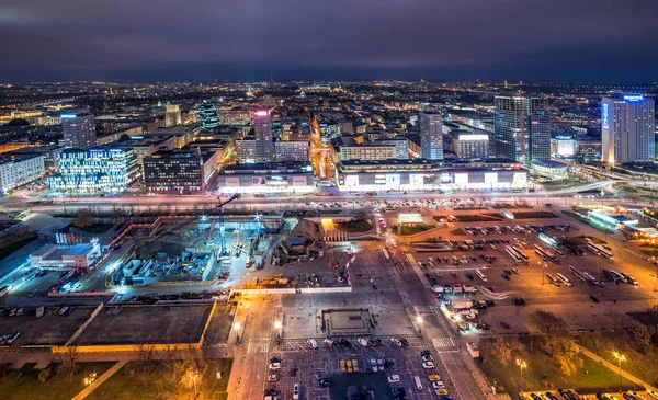 Warsaw Polonia Noviembre 2019 Vista Aérea Del Centro Varsovia Por — Foto de Stock