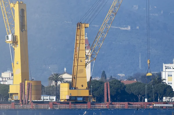 Macara Industrială Mare Pentru Containere Marfă Port — Fotografie, imagine de stoc