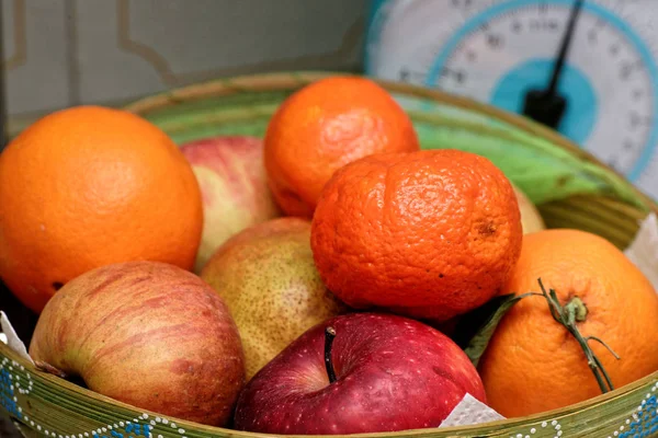 Fresh fruits in a basket