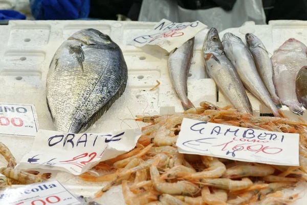 Peixes coloridos no mercado — Fotografia de Stock