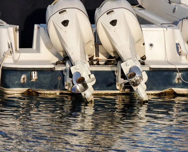 Detail of outboard engine — Stock Photo, Image