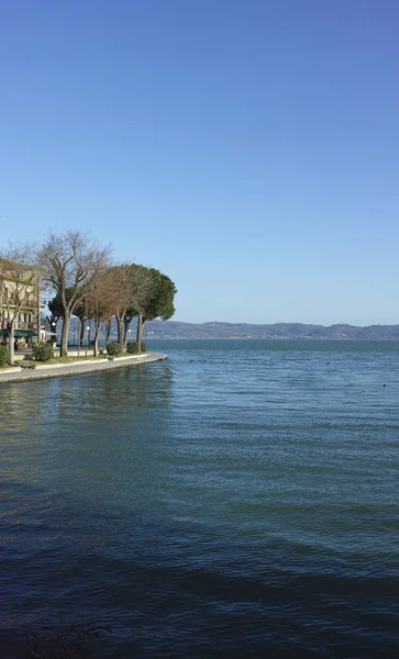 Trasimeno lake in Umbrië — Stockfoto