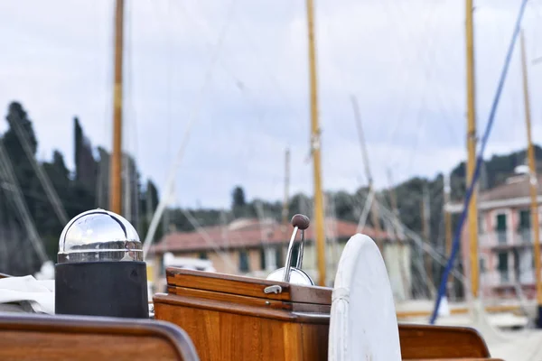 Detalle Una Cabina Antiguo Barco Vela — Foto de Stock