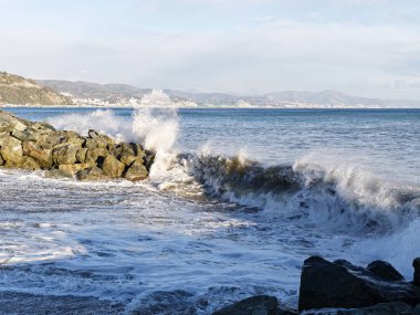 arenzano fırtınada detay