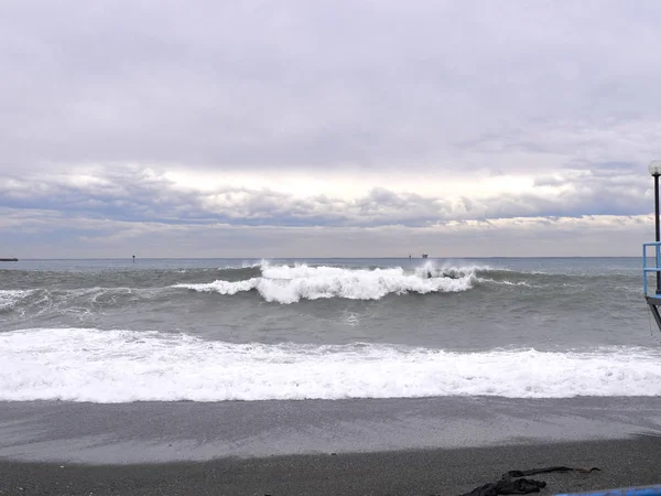 Dettaglio di una tempesta a genova pegli — Foto Stock