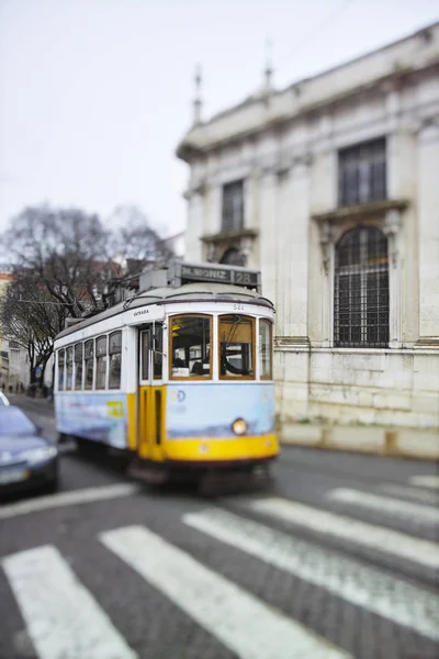 Détail d'un tramway lisbon — Photo