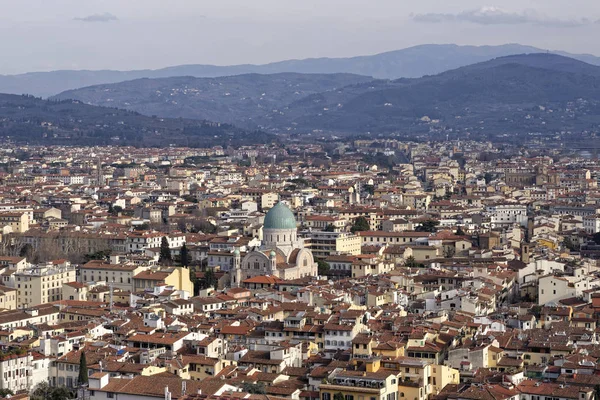 Vista aérea de la florencia Fotos de stock libres de derechos