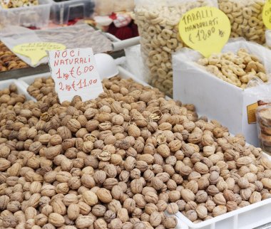 Ceviz arka plan. Ceviz doku. Grup ceviz ahşap bac üzerinde