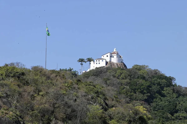 A Vila Velha, Penha kolostor egy magas hegy — Stock Fotó