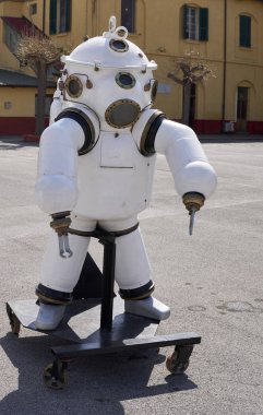 eski detay derinliği atmosferik dalgıç giysisi