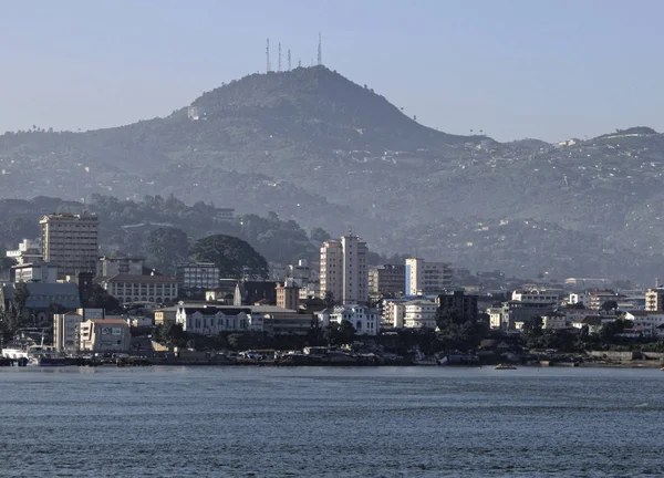 Freetown the harbour of siera leone — Stock Photo, Image