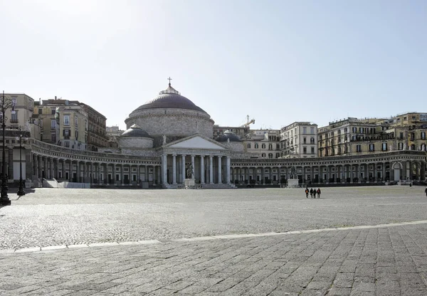 San Francesco di Paola, Plaza del Plebiscito, Nápoles, Italia — Foto de Stock