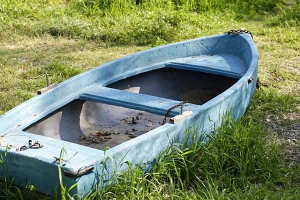 Detail des rostigen Bootes — Stockfoto
