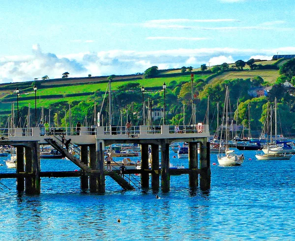 Falmouth a very nice place in cornwall — Stock Photo, Image