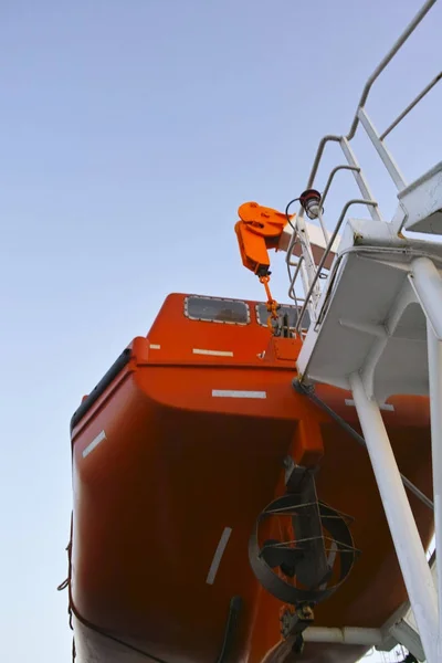 Lifeboat of roro vessel — Stock Photo, Image