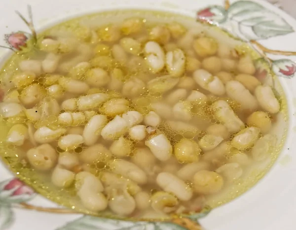 Typické Ligurské polévka calle mesciua — Stock fotografie