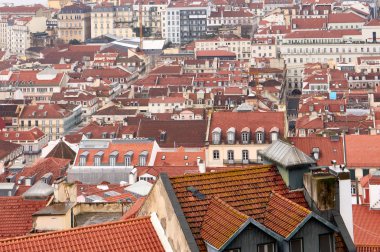 Lizbona manzarası Portekiz 'de çok güzel bir kasaba. 