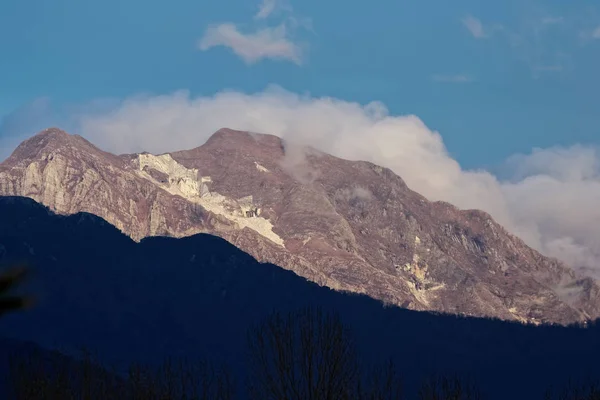 View Apuan Alps Summer Time Italy — Stock Photo, Image