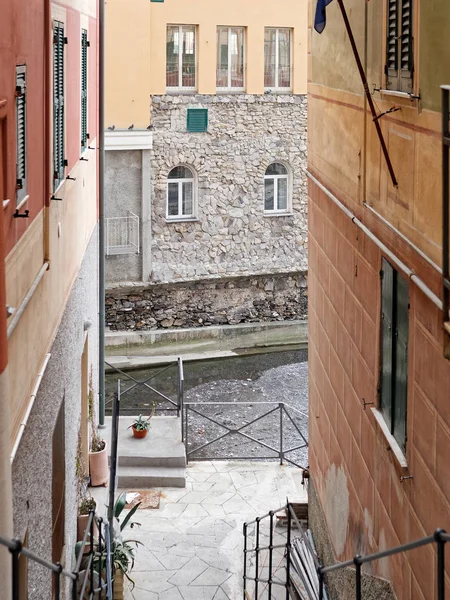 Malerische Mittelmeerküste Blick Auf Die Stadt Camogli Ligurien Italien — Stockfoto